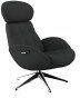 FLEXLUX Relaxfauteuil Chester relaxfauteuil premium comfort Scandi draaibaar Premium comfort rug- en hoofdeindeverstelling draaibaar voet zwart - Foto 10