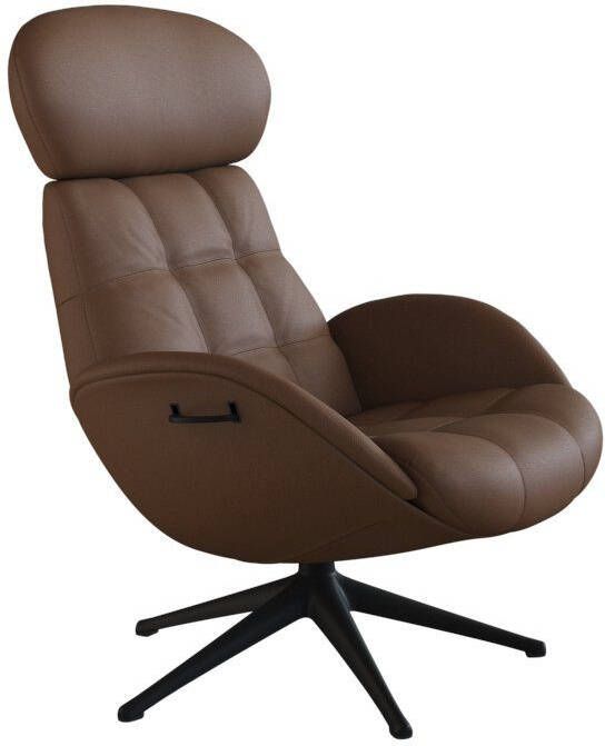 FLEXLUX Relaxfauteuil Chester relaxfauteuil hoog comfort Scandi draaibaar Premium comfort rug- en hoofdeindeverstelling draaibaar voet zwart - Foto 10