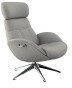 FLEXLUX Relaxfauteuil Relaxchairs Elegant Eersteklas comfort rug- en hoofdsteunverstelling draaibaar aluminium voet