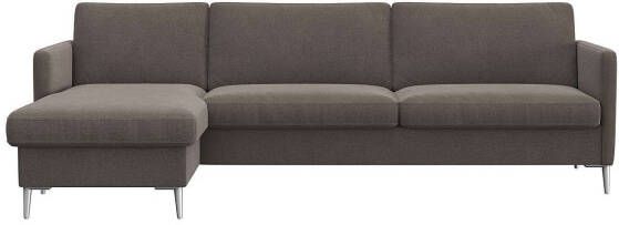 FLEXLUX Zithoek Fiore smalle armleuningen koudschuim aluminium poten