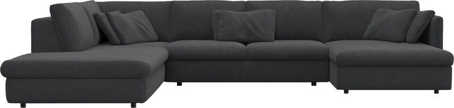 FLEXLUX Zithoek Lovane Zacht en zeer comfortabel grote zitdiepte op koudschuim inclusief sierkussen