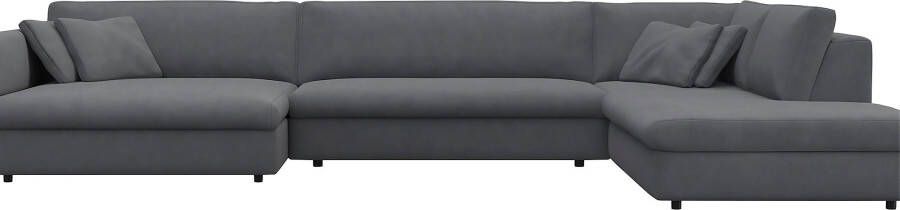 FLEXLUX Zithoek Lovane U-vorm comfortabel en comfortabel Zacht en zeer comfortabel grote zitdiepte op koudschuim inclusief sierkussen - Foto 7