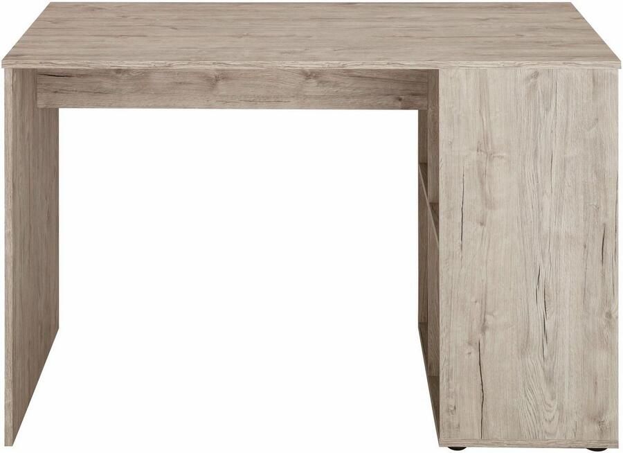 FMD Bureau met zijschappen 117x73x75 cm zandeikenkleurig - Foto 8