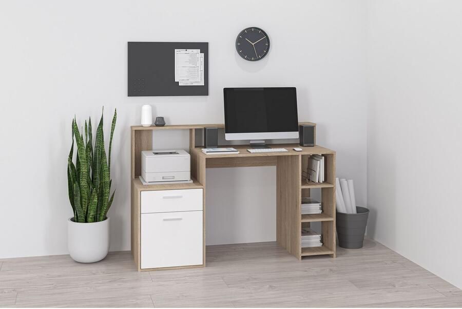 FMD Bureau met kast Bolton met 3 open vakken - Foto 2
