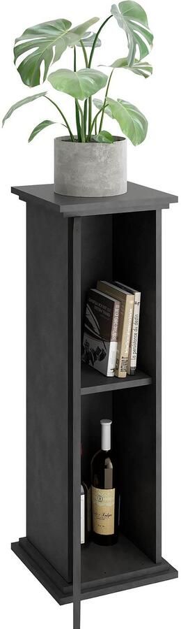 LuxeLivin' FMD-Accenttafel-met-deur-88 5-cm-grijs - Foto 4