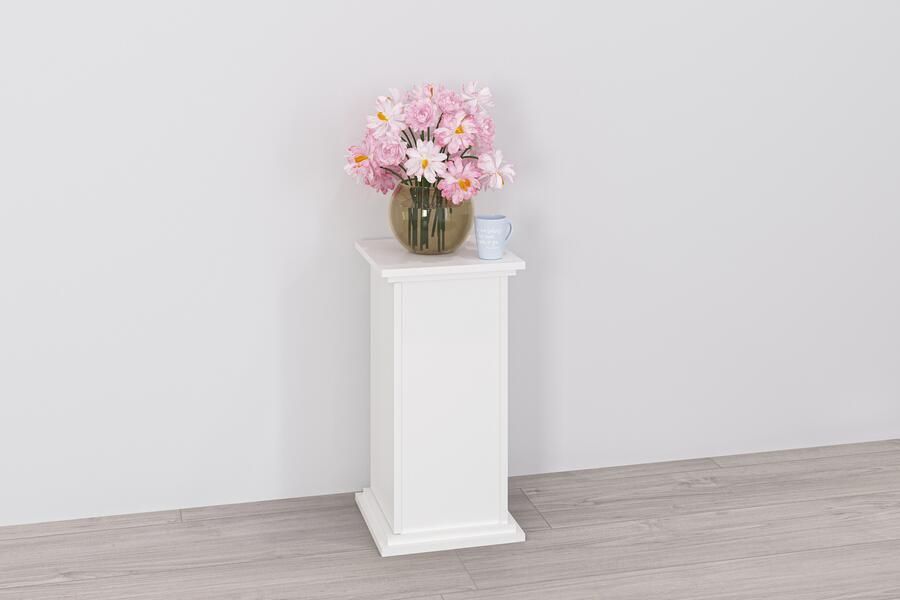 FMD LuxeLivin' Bijzettafel met deur 57 4 cm wit - Foto 6