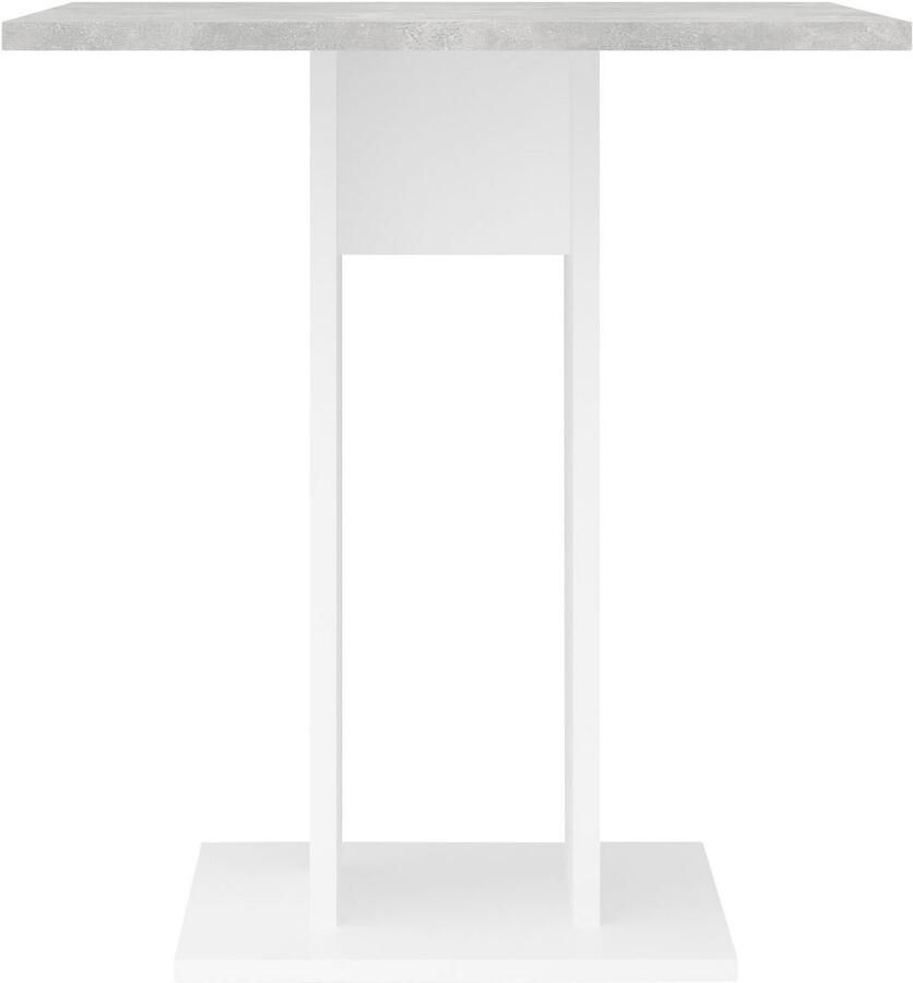 LuxeLivin' Eettafel 70 cm betongrijs en wit - Foto 5