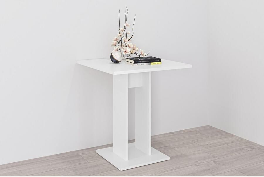 LuxeLivin' Eettafel Brandon 70x70 wit - Foto 8