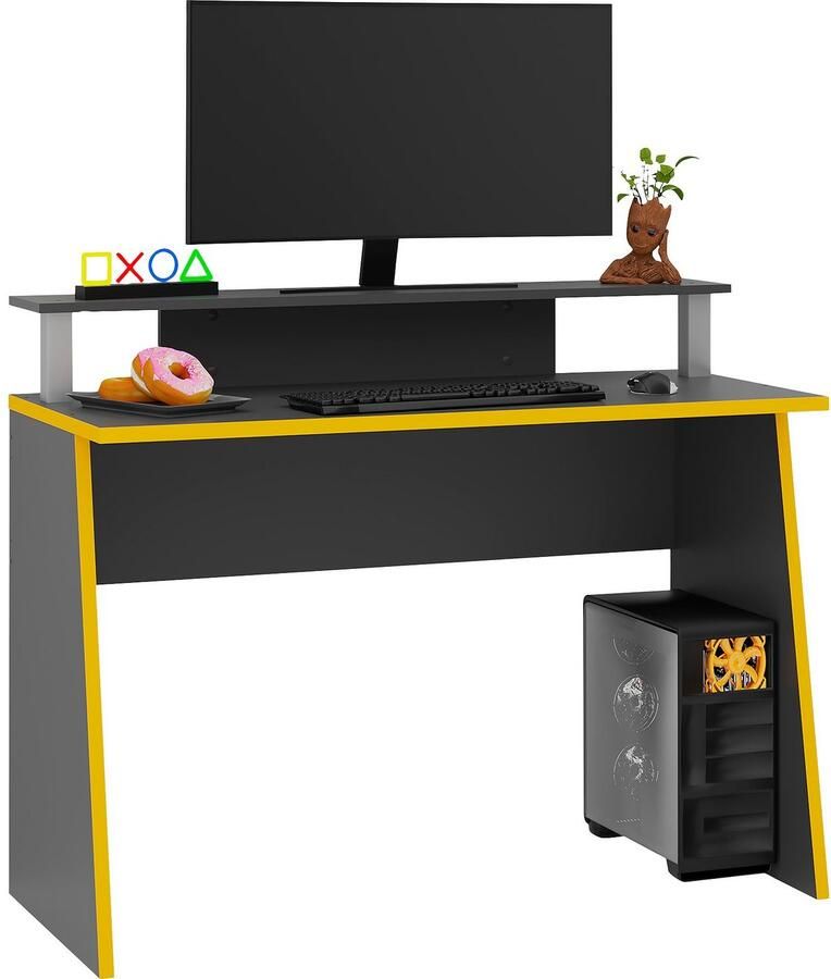 FMD Gamingtafel Zocker Breedte 117 cm - Foto 3