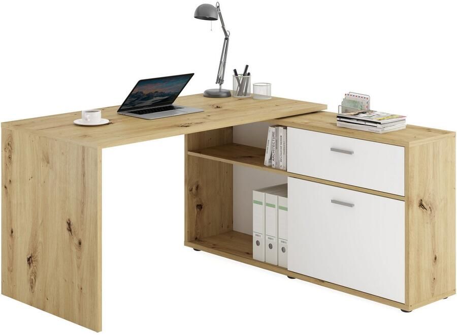 FMD Hoekbureau Diego Hoogglans fronten met rek veel opbergruimte - Foto 3