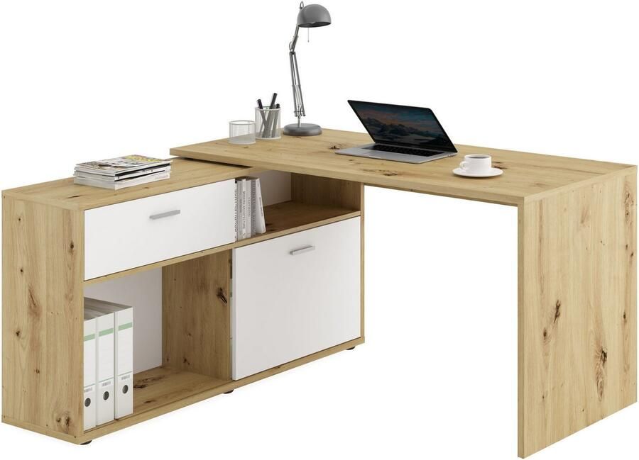 FMD Hoekbureau Diego Hoogglans fronten met rek veel opbergruimte - Foto 4