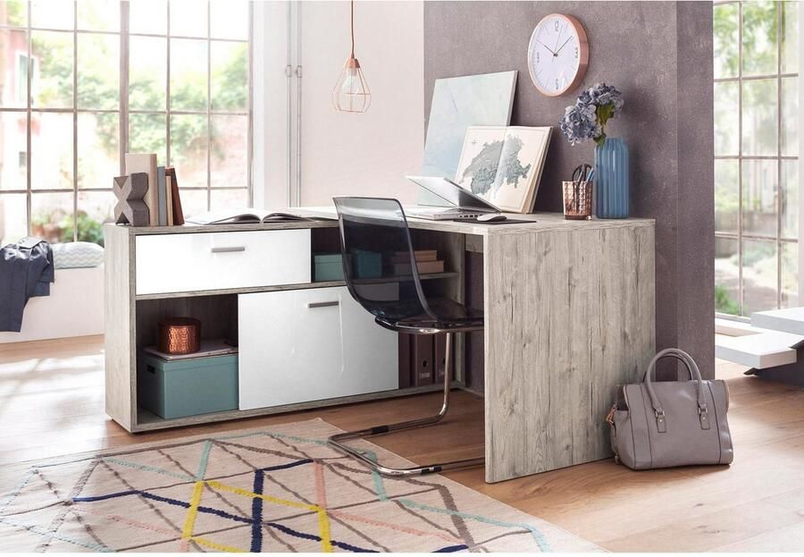 FMD Hoekbureau Diego Hoogglans fronten met rek veel opbergruimte - Foto 5