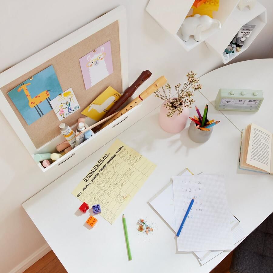 FMD Hoekbureau TILL Hoekbureau dubbelzijdig te monteren afmetingen 205 155x75 4x65 0 cm