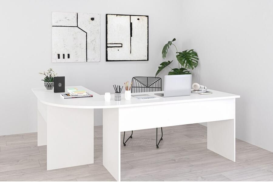 FMD Hoekbureau TILL Hoekbureau dubbelzijdig te monteren afmetingen 205 155x75 4x65 0 cm - Foto 4