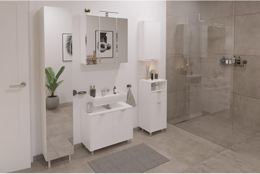 FMD Hoge kast Tarragona met spiegeldeur - Foto 4