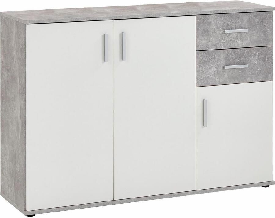 FMD Commode de Rangement avec 3 Portes et 2 Tiroirs Albi - Foto 4