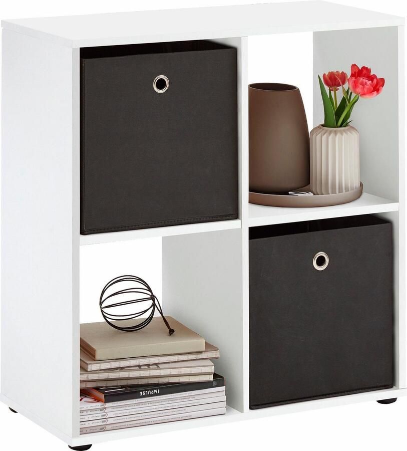 FMD Prolenta Premium Staande kast met 4 vakken wit - Foto 2