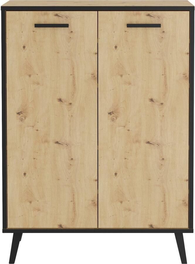 FMD LuxeLivin' Schoenenkast met 5 vakken 68 5x33x93 5 cm artisan eiken - Foto 4
