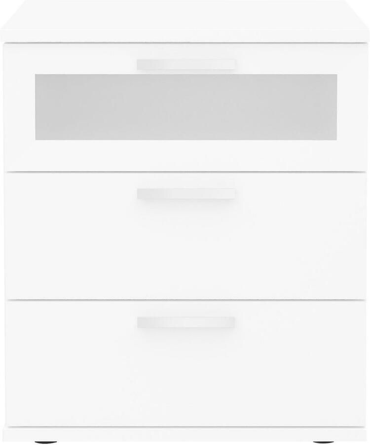 FMD Nachtkastje met 3 lades wit - Foto 4