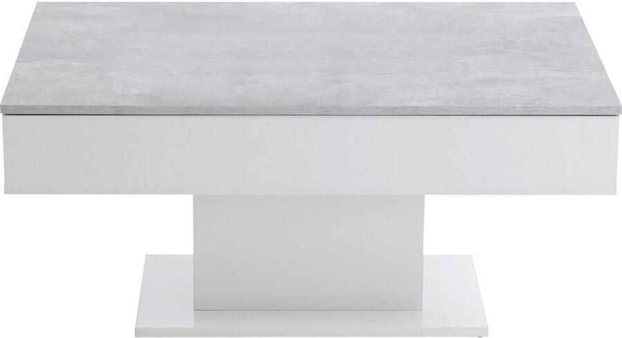FMD-Möbel FMD Salontafel betongrijs en wit - Foto 8