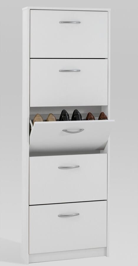 FMD Schoenenkast Step 5 Schoenenkast met 5 schoenenkleppen hoogte 168 5 cm diepte 17 cm - Foto 2