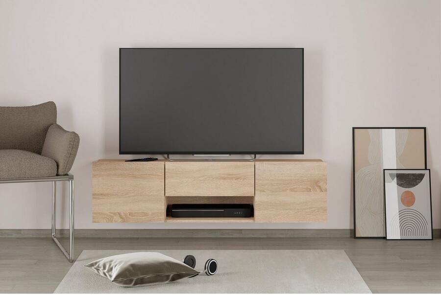 CaliCosy Tv-meubel 2 deuren 1 lade Brighton 2 L140 cm x 46 5 cm - Foto 4