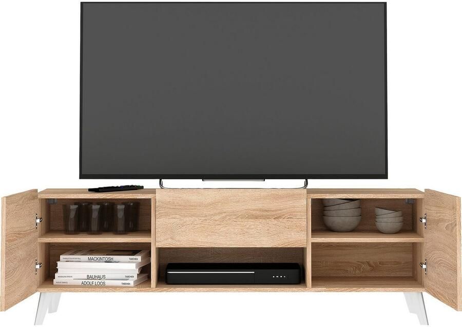 CaliCosy Tv-meubel 2 deuren 1 lade Brighton 2 L140 cm x 46 5 cm - Foto 3