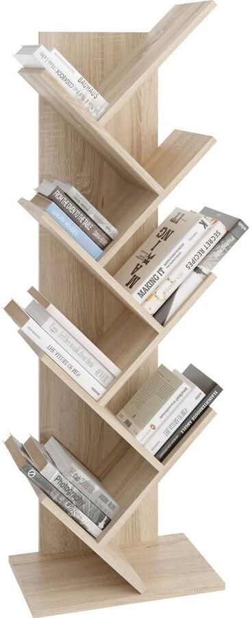 FMD -Boekenplank-staand-geometrisch-eikenkleurig - Foto 5