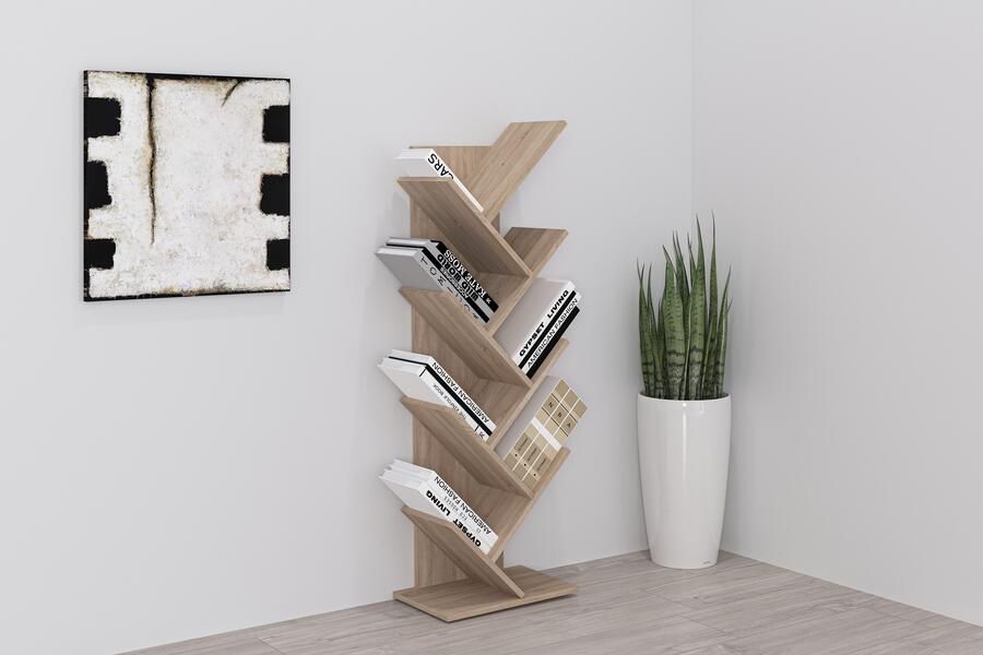 FMD Wandplank Büchen 1 Plank boekenstandaard opbergmogelijkheid 125 cm hoog - Foto 5