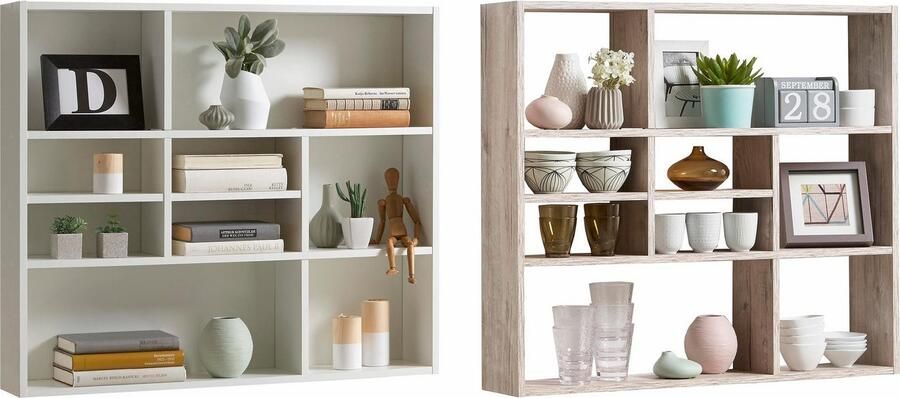 FMD Wandplank Mika Plank met veel opbergruimte 90 cm breed 78 2 cm hoog - Foto 3