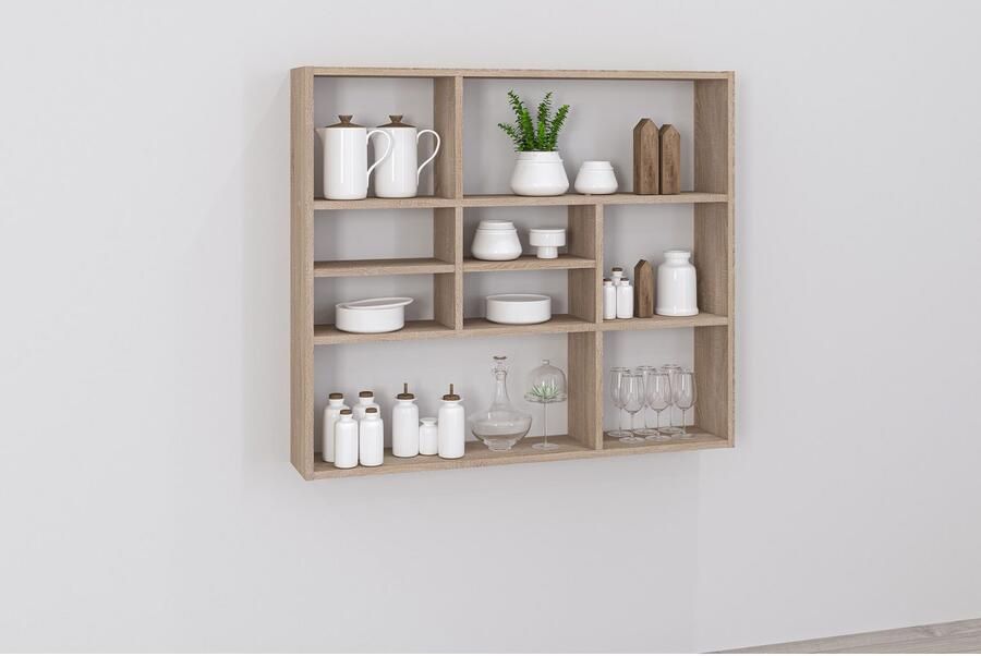 FMD Etagère Murale 9 Compartiments L90 cm Mika - Foto 3