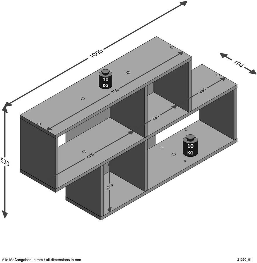 Home24 Open wandkast Panao Fredriks