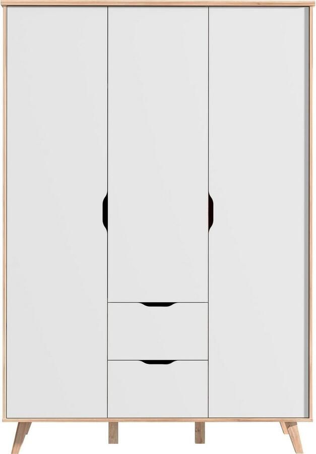 FORTE Draaideurkast Vankka OTTOs keuze kledingkast veel opbergruimte Made in Europe met planken + garderobestang + laden greeploos - Foto 5