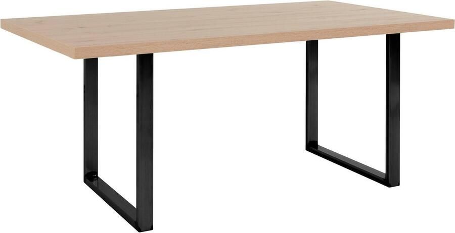 FORTE Eettafel Breedte 160 cm beugelonderstel in industriële look - Foto 5