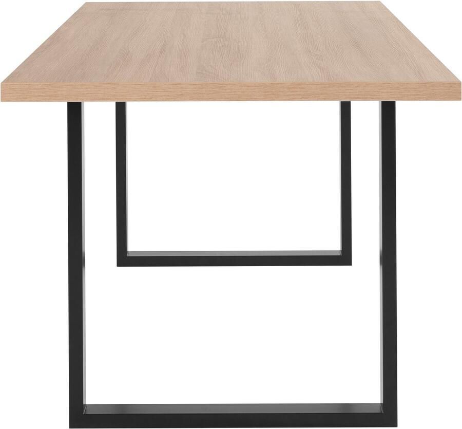 FORTE Eettafel Breedte 160 cm beugelonderstel in industriële look - Foto 2