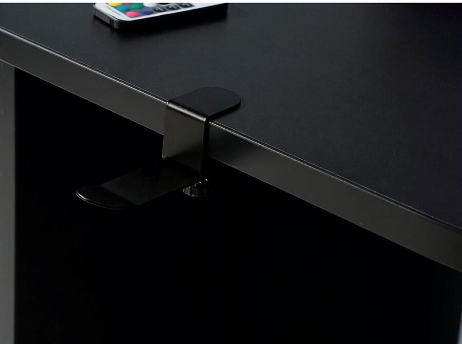 FORTE Gamingtafel Tezaur Hoekbureau met RGB-verlichting tower kan links of rechts worden gemonteerd - Foto 8