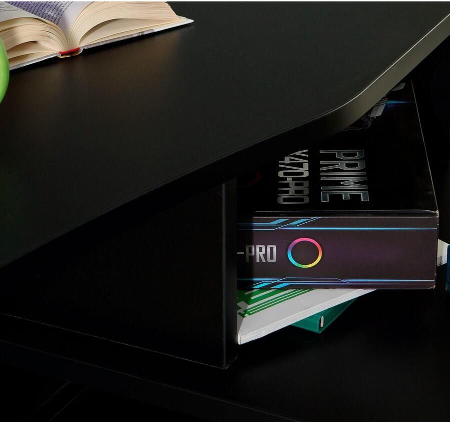 FORTE Gamingtafel Tezaur Hoekbureau met RGB-verlichting tower kan links of rechts worden gemonteerd - Foto 5