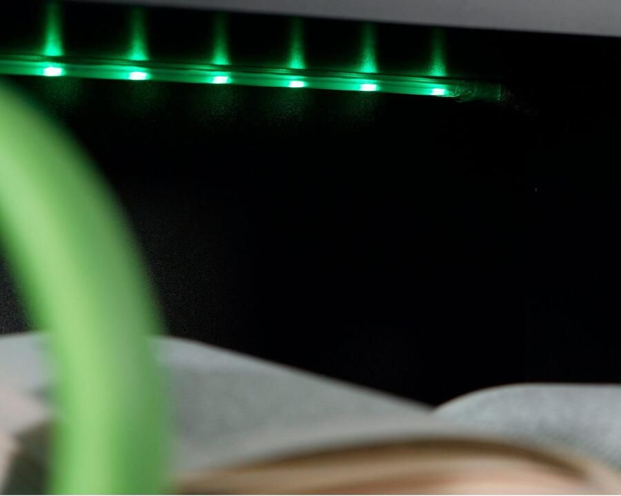 FORTE Gamingtafel Tezaur Hoekbureau met RGB-verlichting tower kan links of rechts worden gemonteerd - Foto 7