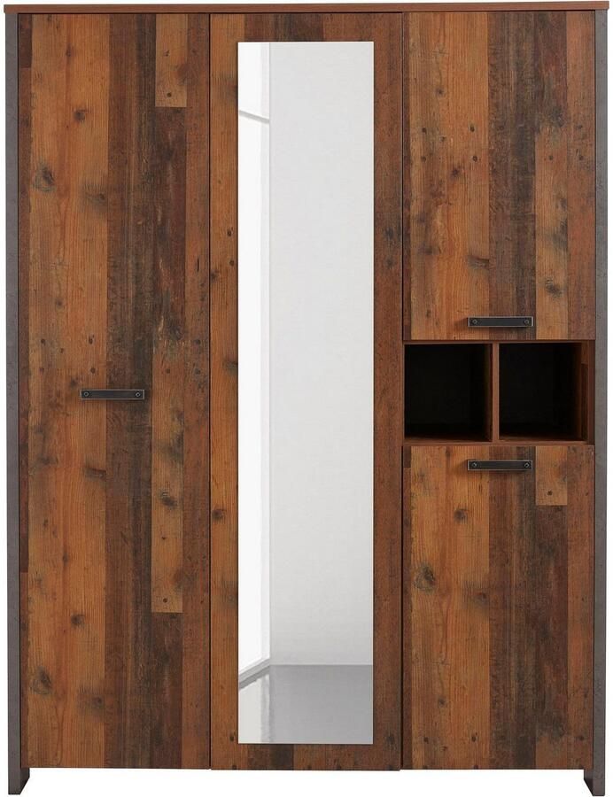 FORTE Kledingkast Clif met spiegelsteun - Foto 3