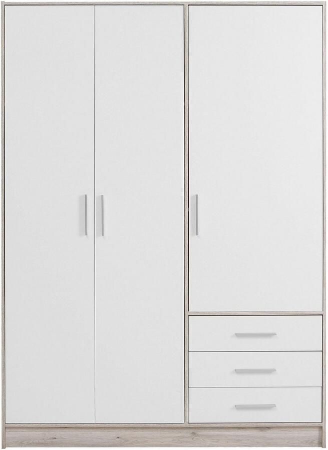 FORTE Kledingkast Jupiter gemaakt in Europa met lades Opbergruimte 2 breedtes 4 kleuren lades variabele legplanken - Foto 4