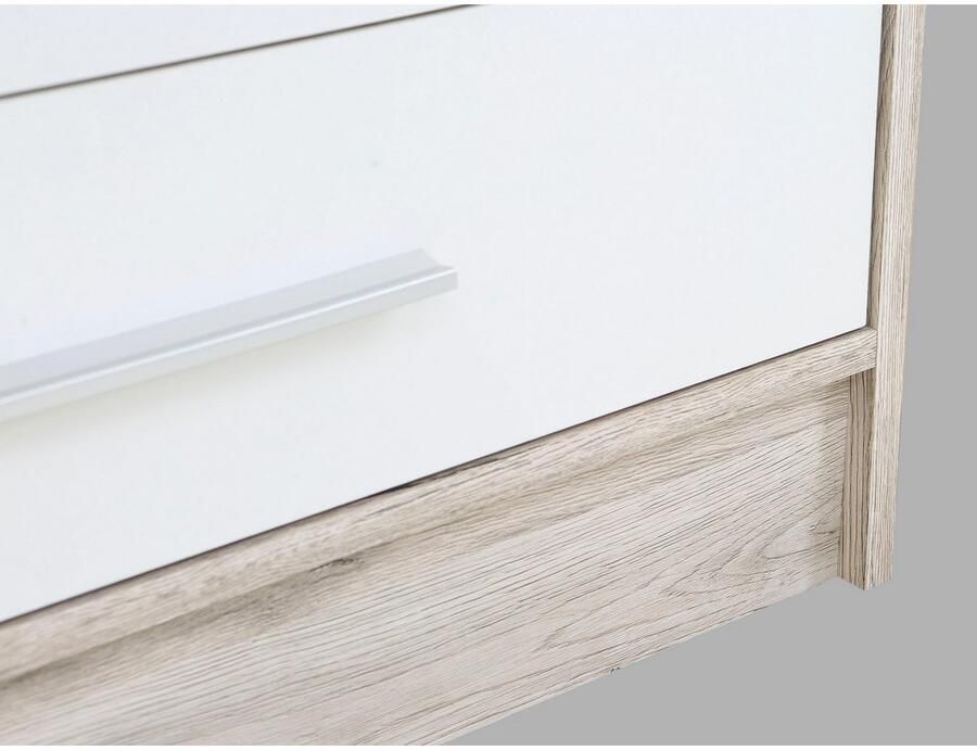 FORTE Kledingkast Jupiter gemaakt in Europa met lades Opbergruimte 2 breedtes 4 kleuren lades variabele legplanken - Foto 2