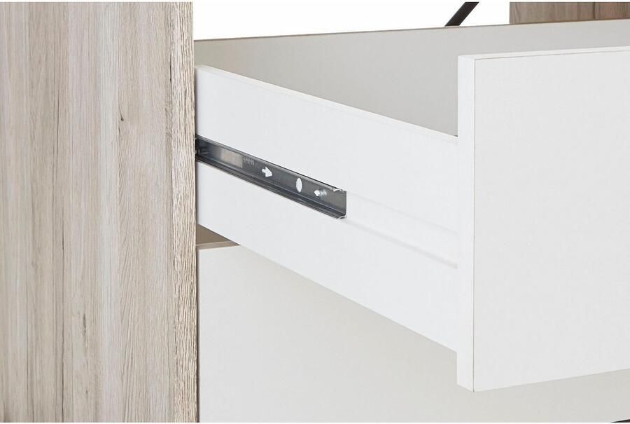 FORTE Kledingkast Jupiter gemaakt in Europa met lades Opbergruimte 2 breedtes 4 kleuren lades variabele legplanken - Foto 8