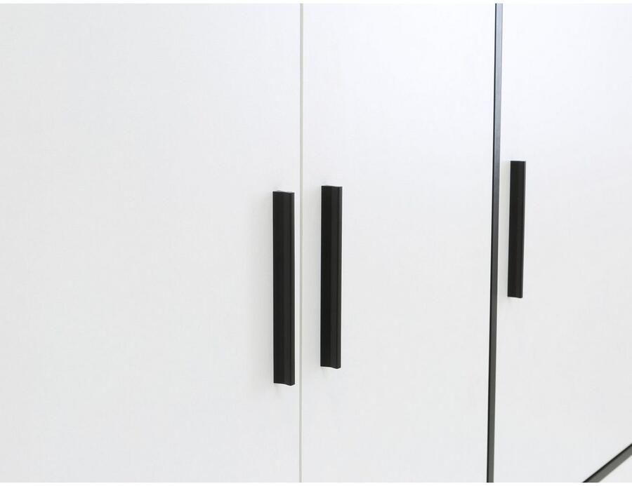 FORTE Kledingkast Jupiter gemaakt in Europa met lades Opbergruimte 2 breedtes 4 kleuren lades variabele legplanken - Foto 6