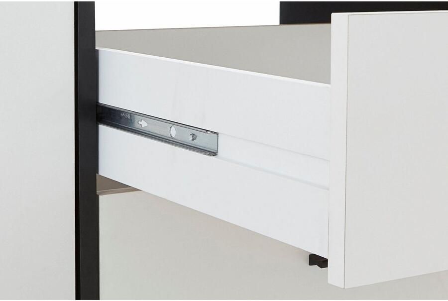 FORTE Kledingkast Jupiter gemaakt in Europa met lades Opbergruimte 2 breedtes 4 kleuren lades variabele legplanken - Foto 8