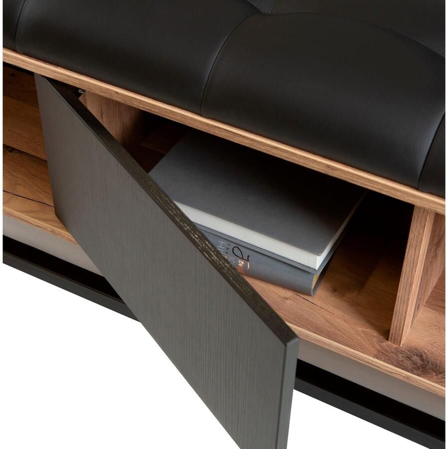 FORTE Ledikant Jakobina gemaakt in Europa veel opbergruimte planken nachttafel