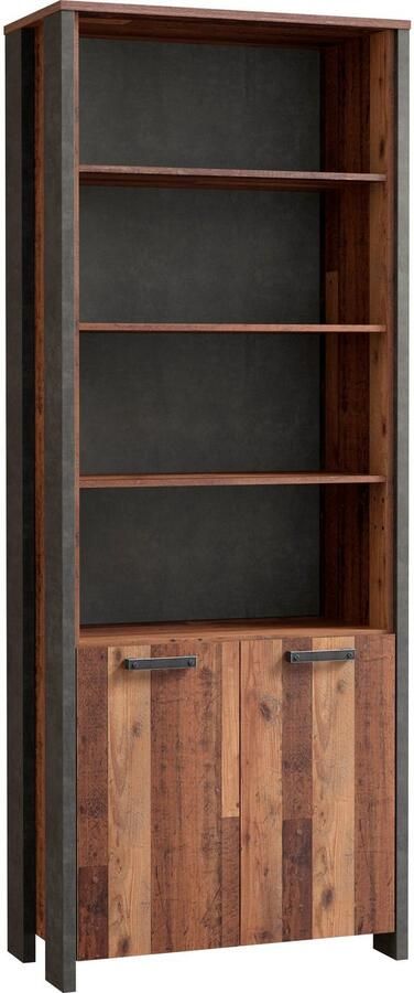 FORTE Ordnerrek Clif Boekenkast breedte 86 cm veel opbergruimte met 2 deuren - Foto 6