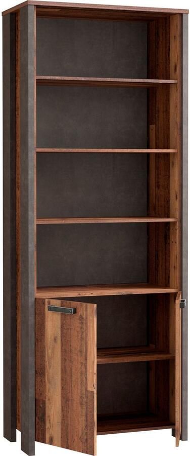 FORTE Ordnerrek Clif Boekenkast breedte 86 cm veel opbergruimte met 2 deuren - Foto 7