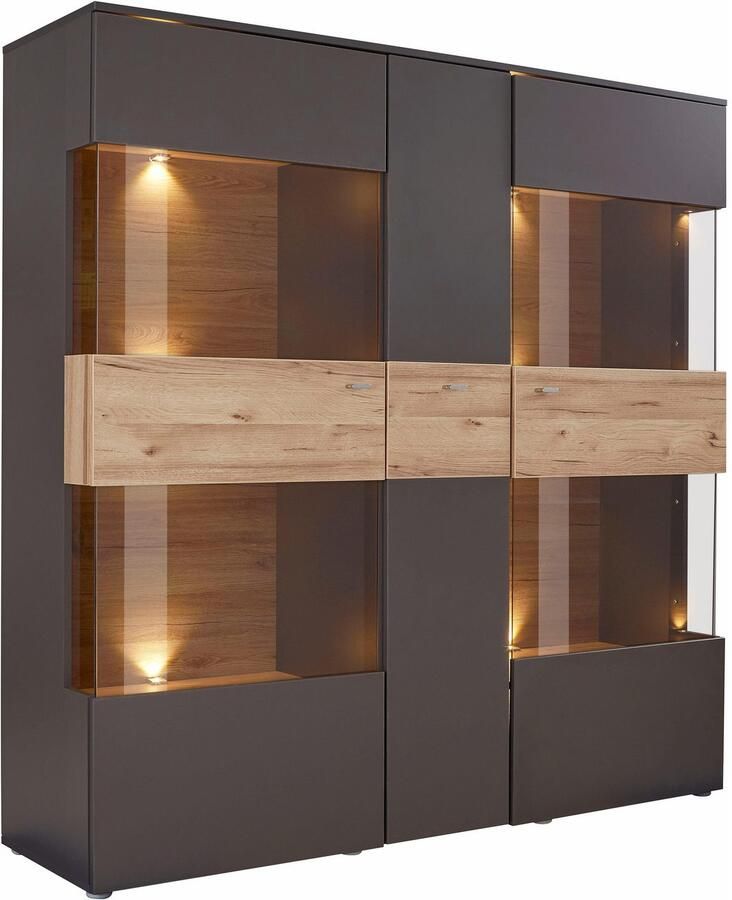 FORTE Vitrinekast Como Breedte 152 cm incl. verlichting - Foto 4