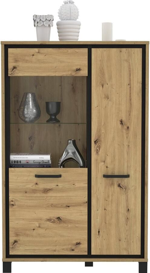 FORTE Vitrinekast Trondheim Hoogte 161 cm - Foto 8