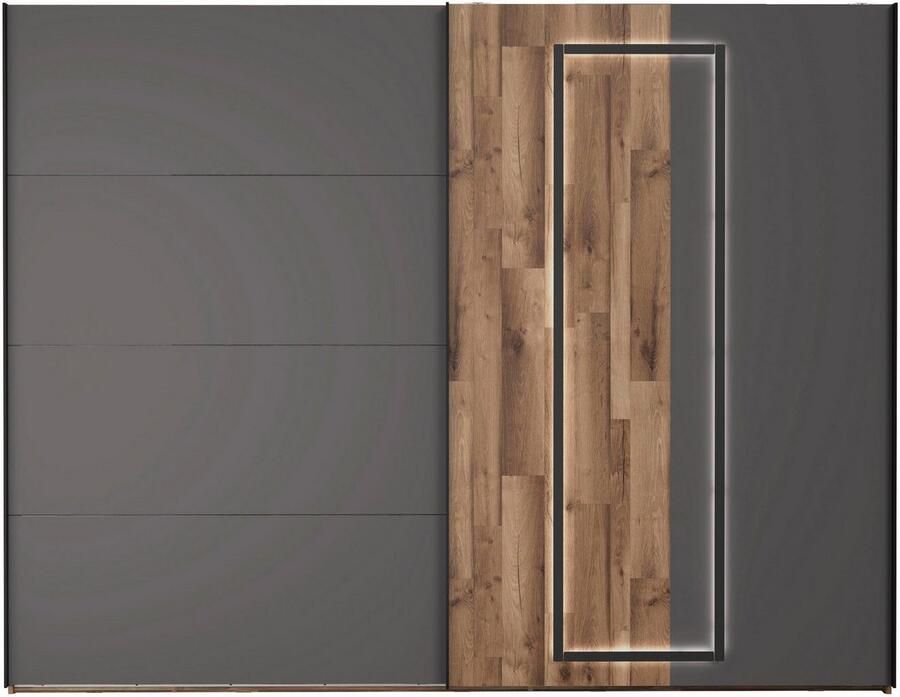 FORTE Zweefdeurkast Sirius Black Made in Europe hoogwaardig ontwerp - Foto 7